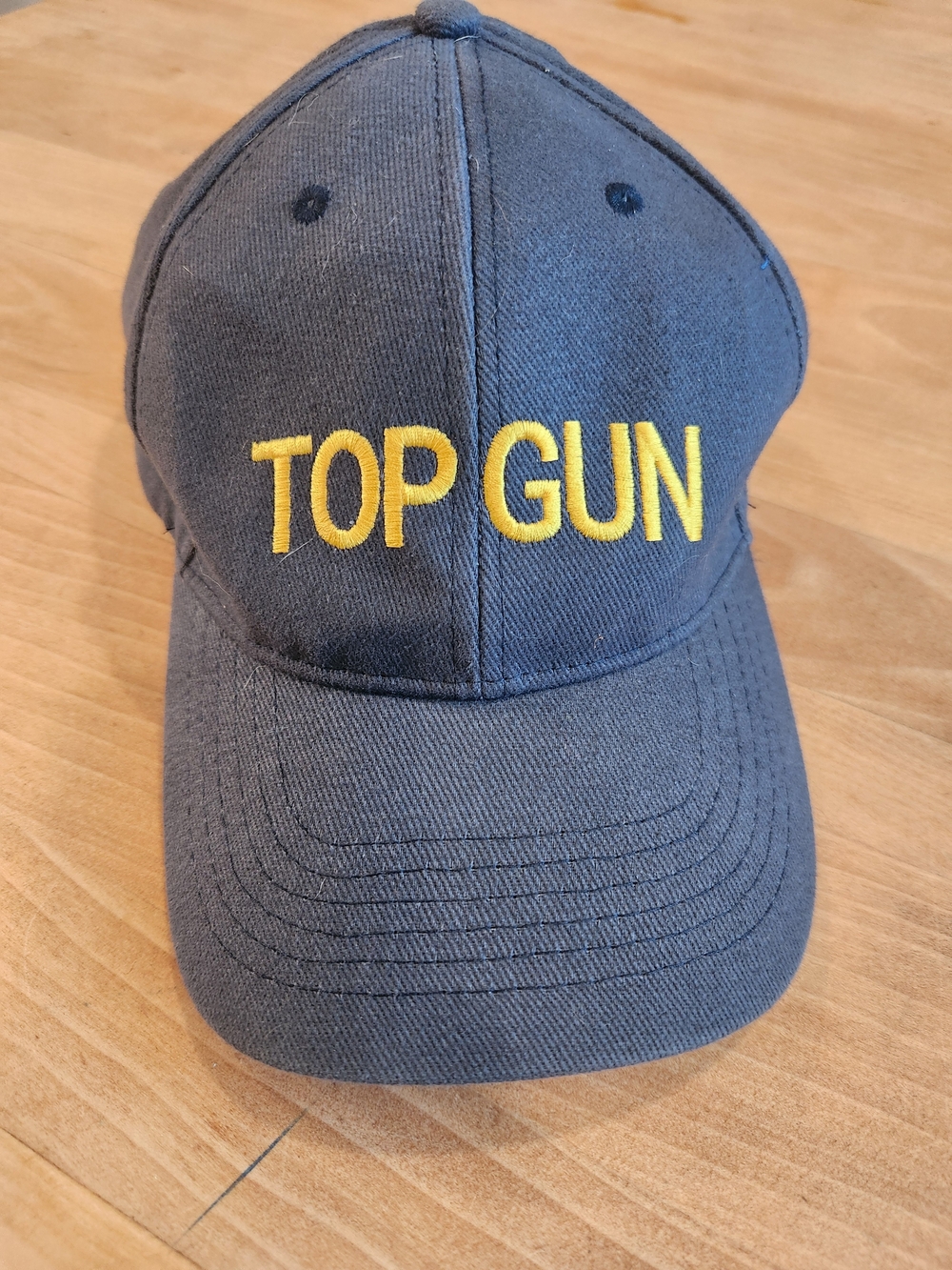 Top Gun/MAVERICK Embroidered Baseball Cap - Gray with Yellow Lettering